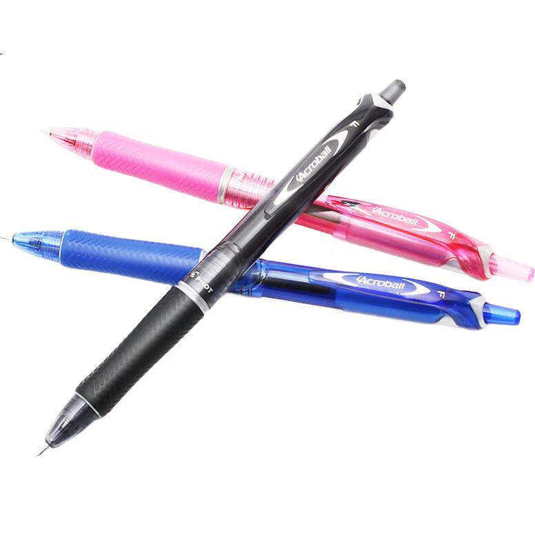 PILOT Retractable Ballpoint Pen, Acroball Smooth Writing Gel Ink Pen, Student Office Exam Pen BPAB-15F 0.7mm Black 12-Pack