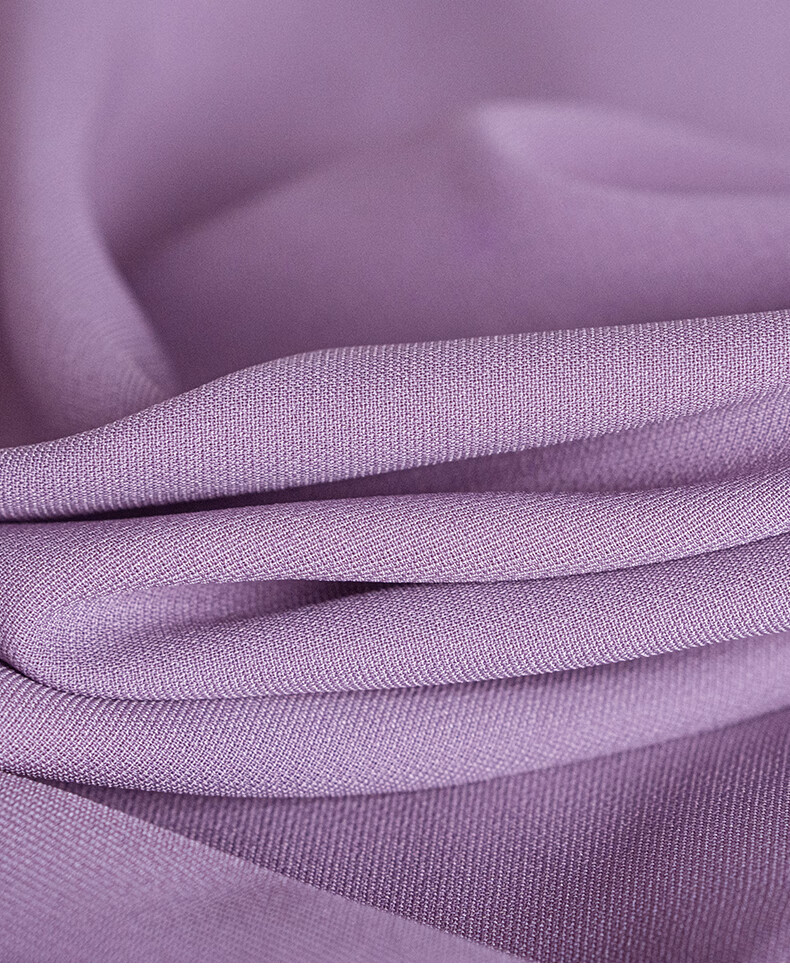 ROEYSHOUSE Slim Waist Twist Knot Dress Summer Elegant Puff Sleeve Mid-Length Dress 06439 Light Purple M 9