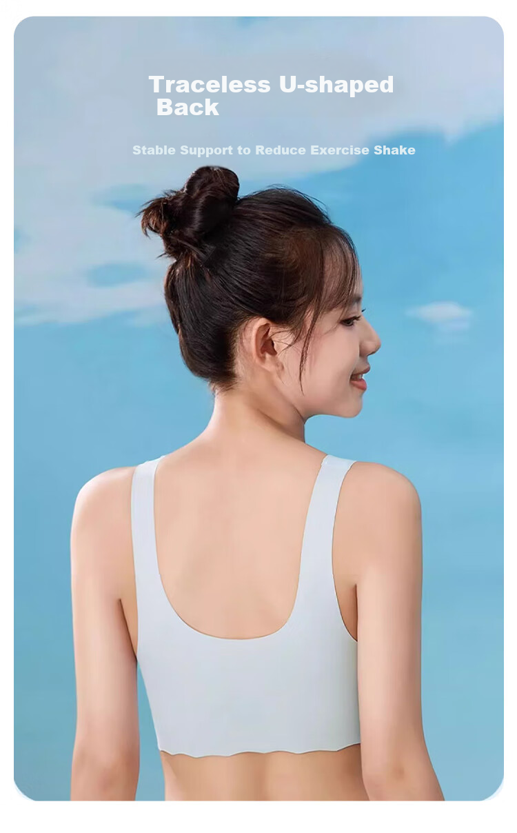 FitonTon, 2 Pieces of Girls' Underwear, High School Student Puberty Underwear, Teen Sports Bra, Children's Student Underwear Brassiere 7
