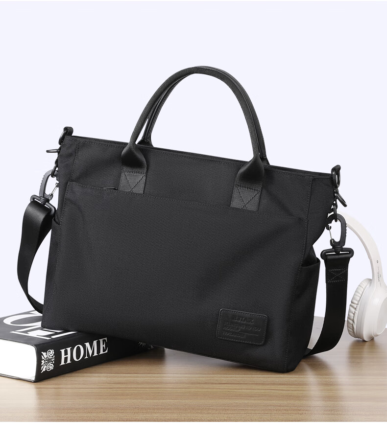 BJIAX Business Briefcase Large Capacity Laptop Bag Trendy Handbag Men's Shoulder Bag Crossbody Lawyer Bag Gift 3