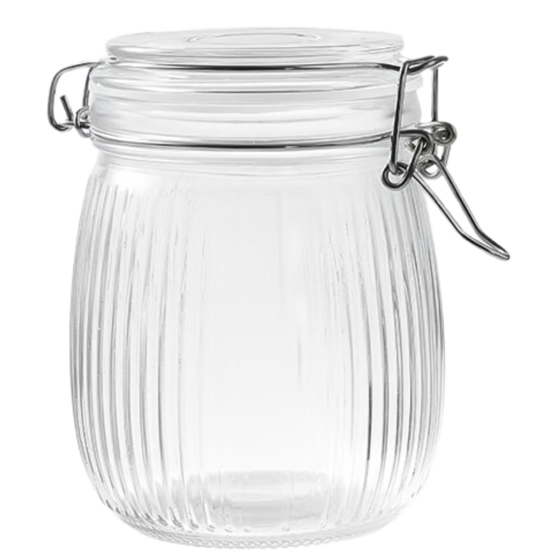 Baijie Sealed Jar, Canned Bottle, Infusion Bottle, Pickle Jar, Honey Container, Storage Bottle, Lemon And Hawthorn Preserves, 750ml, Two Pieces