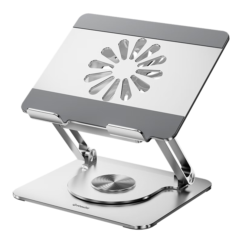 Jichuan 360 Rotating Laptop Cooling Pad, Pressure-Driven Fan, Computer Stand, Aluminum Alloy with USB Expansion Port, Docking Station, Savior Gaming Laptop Cooling Base
