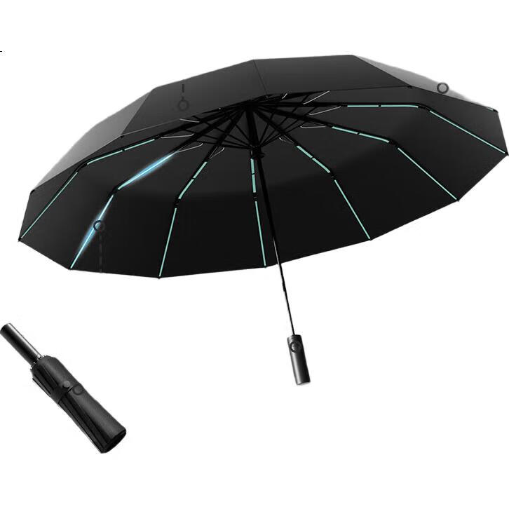Tianwei Umbrella, полностью автоматический, для солнца и дождя, большой размер, усиленный и утолщенный, складной, защита от солнца, для мужчин и женщин, 144 ребра
