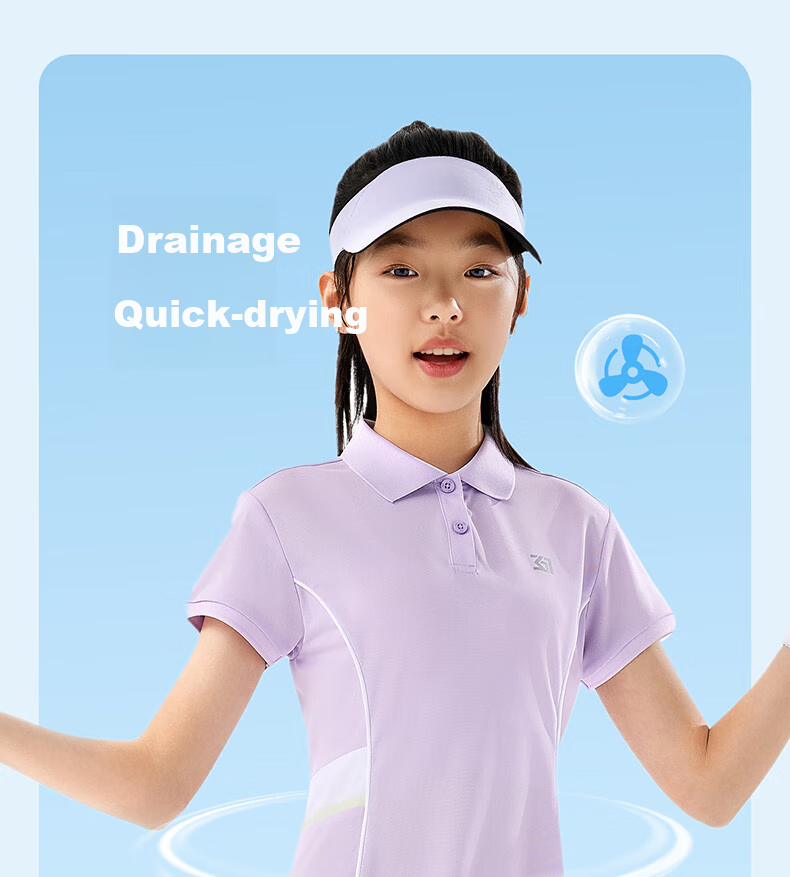 361° Children's Clothing, Girls' Summer Dress for Older Kids, Quick-Dry Breathable Sports Outdoor Dress, Pink, Size 130 3