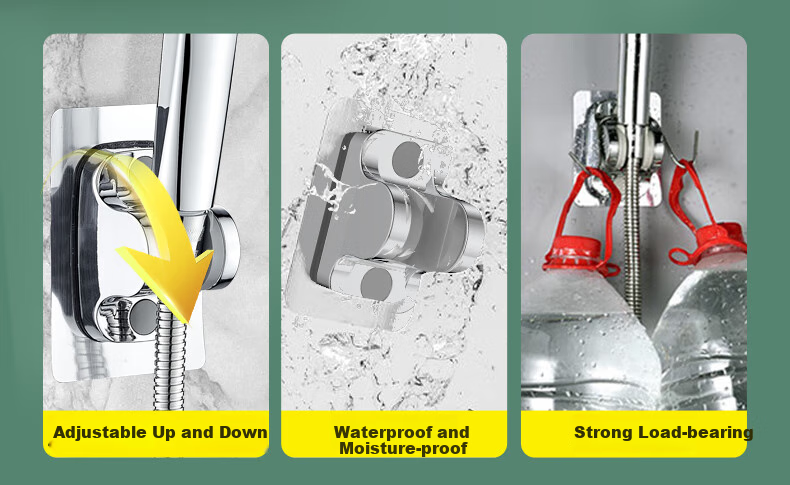 KEGOO High-Pressure Shower Head, Extra Strong Pressurized Handheld Three-Piece Set, Shower Hose, Bathing Handheld Head with Bracket K4048 11