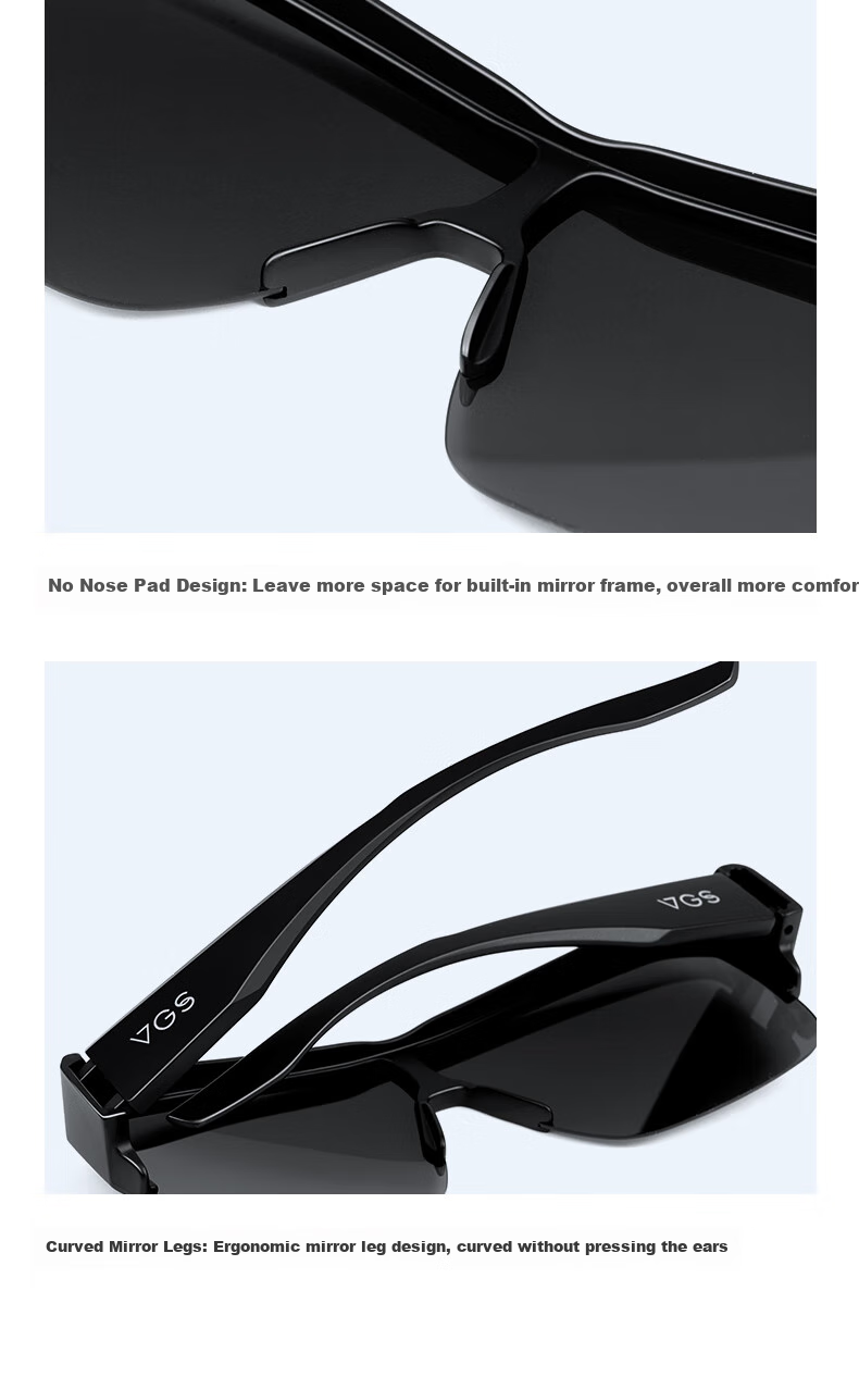 VEGOOS Day And Night Polarized Myopia Sunglasses Clip-On Anti-Glare Night Vision Glasses for Driving And Cycling 10