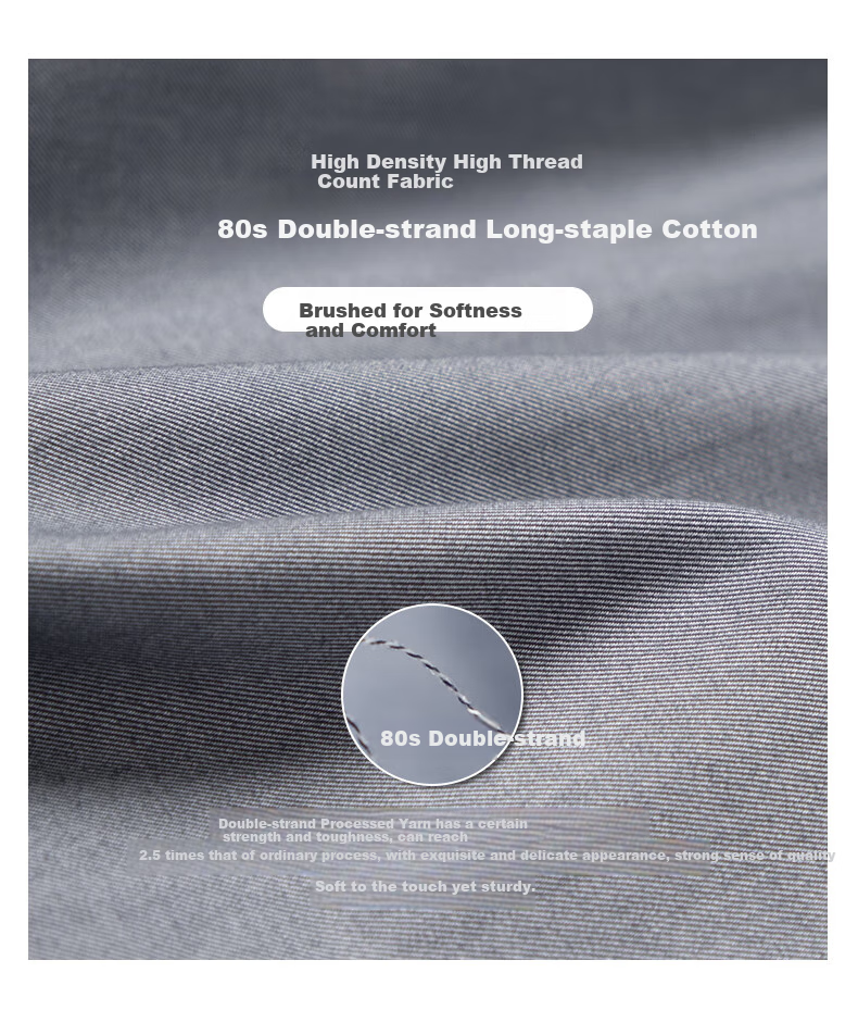BLACKMONDAY Premium Pure Cotton Shirt for Men, Short-Sleeved Summer All-Cotton Versatile Casual Flannel Business Wrinkle-Free Dress Shirt 2