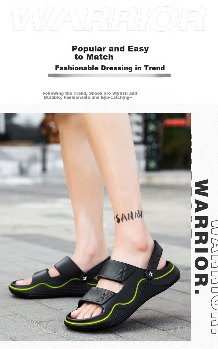 TonLion Men's Sandals, Outdoor Casual Dual-Use Sandals And Slippers, Men's Outdoor Water-Friendly Beach Sandals 7