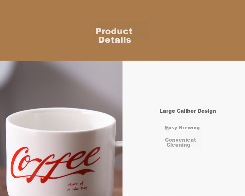 CLITON Ceramic Large Capacity Mug Coffee Cup Milk Cup Breakfast Office Cup Unisex Tea Cup Green 350ml 12