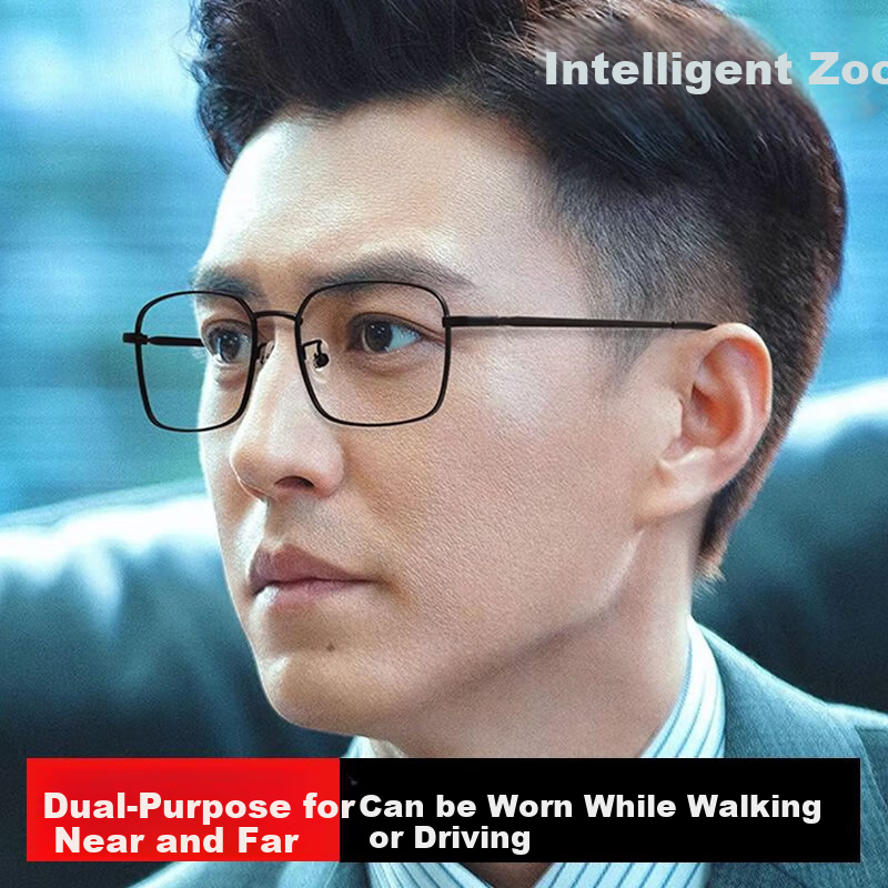 Mumujian Imported Reading Glasses for Men, Genuine Brand High-Quality Anti-Blue Light Glasses for Middle-Aged And Elderly Women, Adjustable Focus Lenses 1