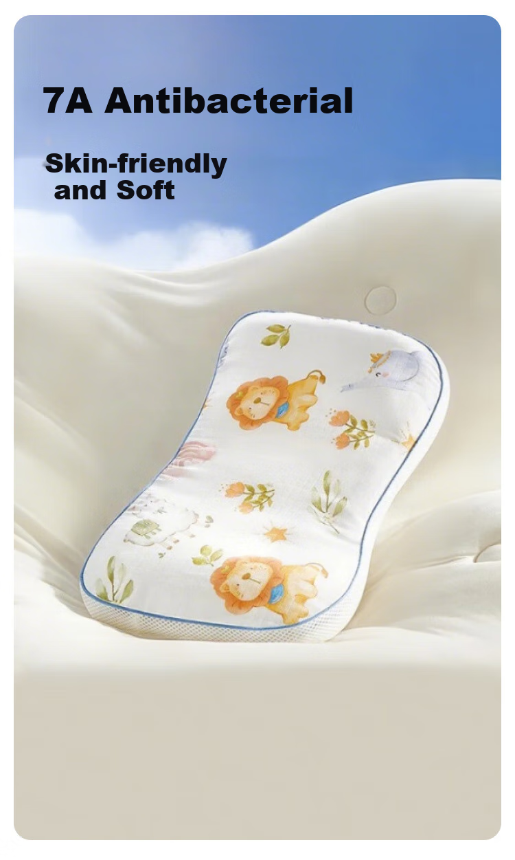 Kidsneed Baby Pillowcase, Pure Cotton Gauze, Reversible, for Infants And Toddlers, 6 Months to 3 Years Old, 30cm*50cm*4cm 2