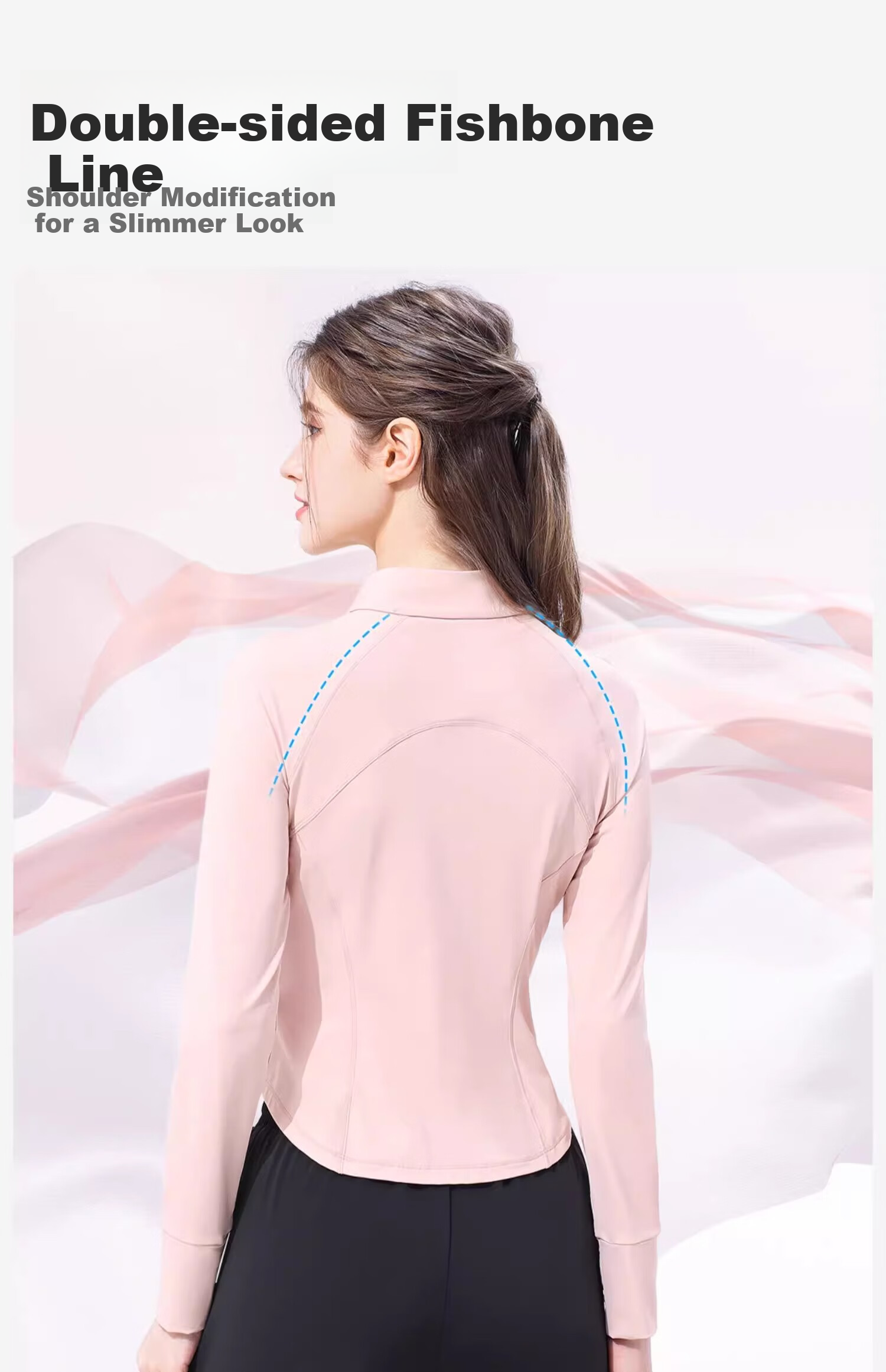 CAMEL Yoga Jacket Slim Fit Sun Protection Clothing Spring Sports Jacket Quick-Dry Top Running Breathable UV Protection for Women M 10