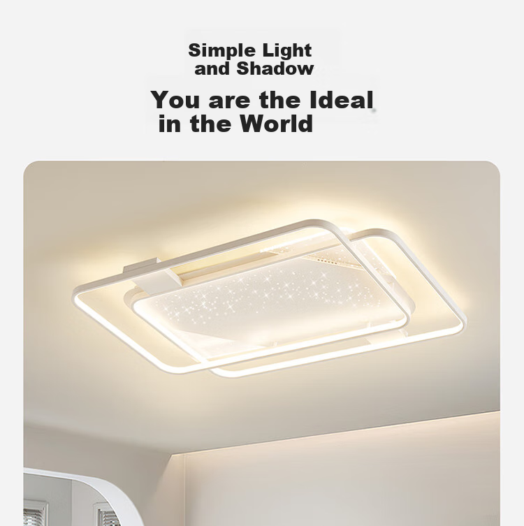 NVC Ceiling Light, Living Room Main Light, Smart LED Lighting, Nordic Modern High CRI Lighting Fixture - Baixingyu Round Lamp 22