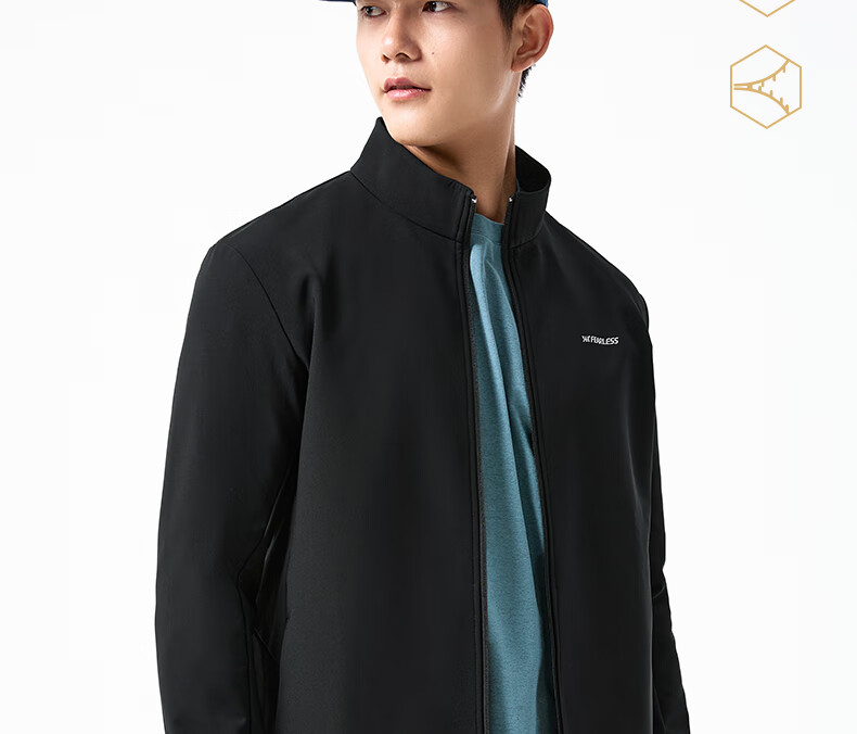 361° Men's Autumn Winter Aerogel Rainproof Water-Repellent Stand Collar Sports Outdoor Jacket Windbreaker 652534613-2 8