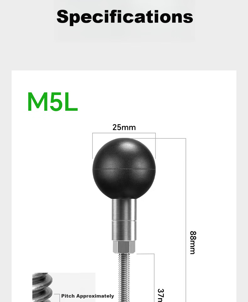 FANAUE M6L Bicycle Handlebar Extension Ball Mount Multi-Device Holder Expansion Bracket for Phone Stand Linkage 14