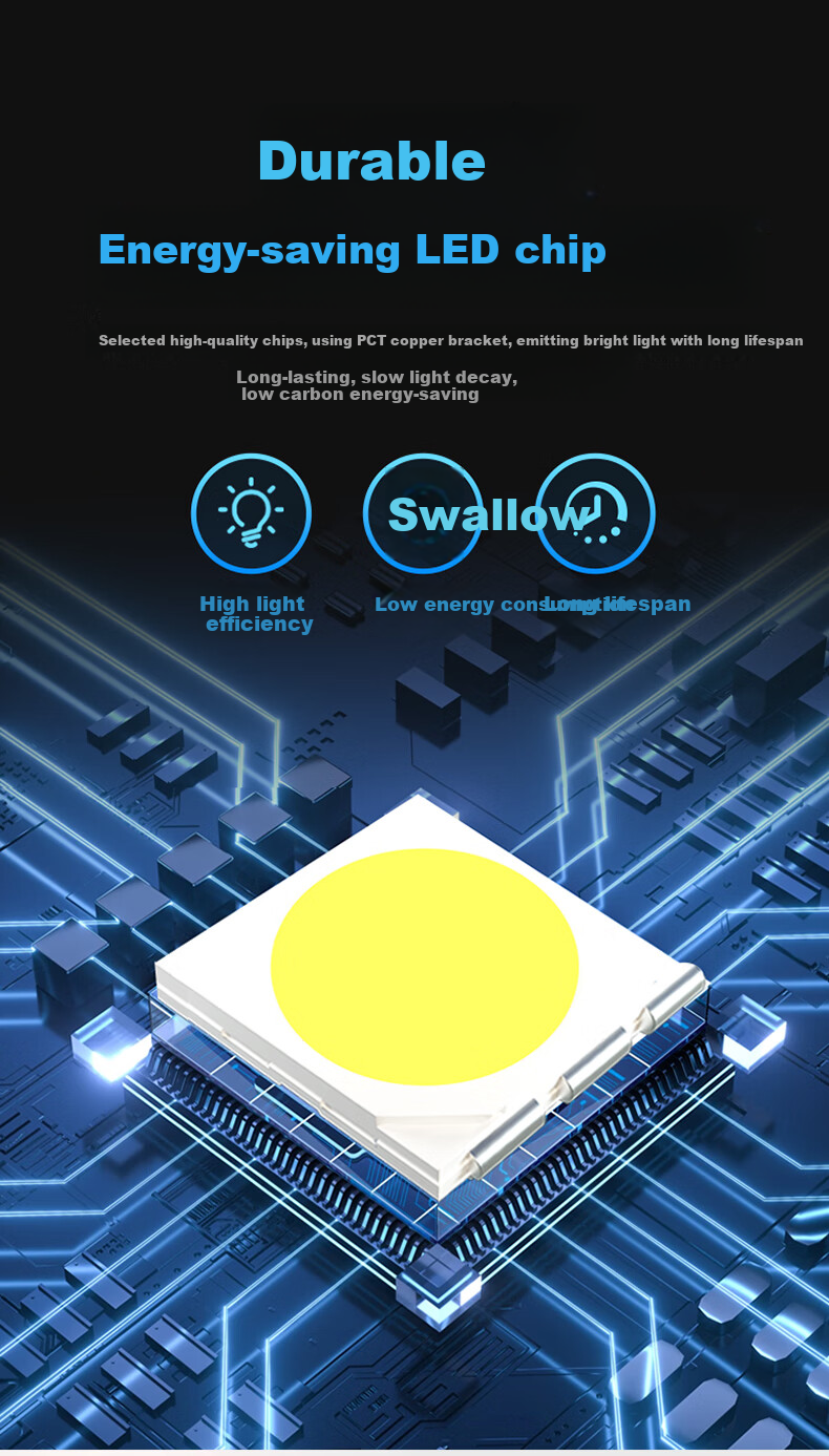 Shufujia LED Bulb, Ultra-Bright Energy-Saving Lamp, Factory Warehouse E27 Household Indoor Globe Bulb, Industrial Light, Workshop Lighting 4