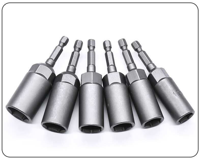 Meipai Electric Screwdriver Drill, Hexagonal Pneumatic Screwdriver Socket Head, Deepened Pneumatic Screwdriver Socket Head, Hexagonal Nut Wrench 5