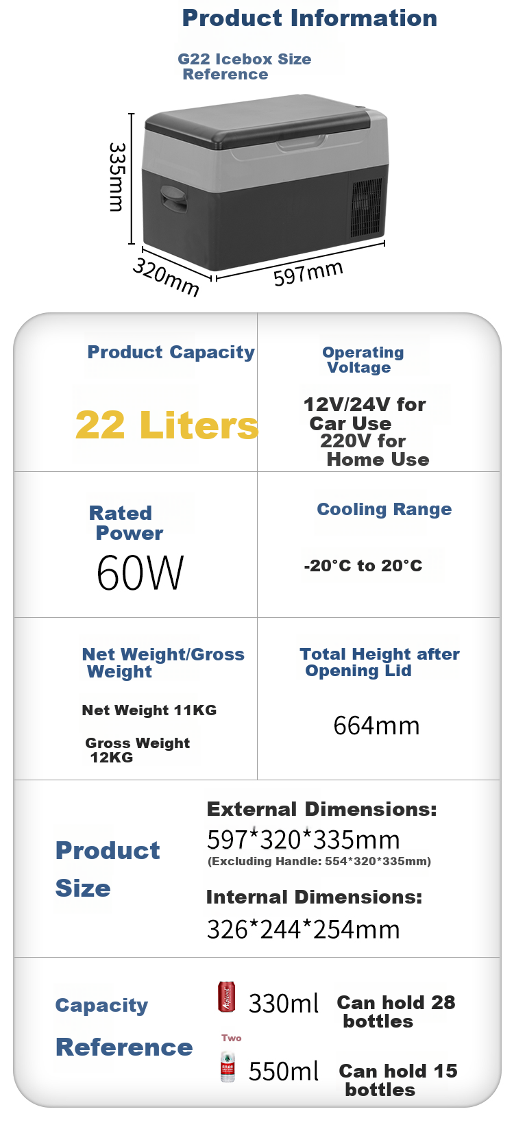 Alpicool Compressor Cooling C12P Portable Refrigerator for Car And Home Use, Freezing And Refrigeration, Suitable for Dormitories, Offices, Outdoor Activities, And Home Use 10