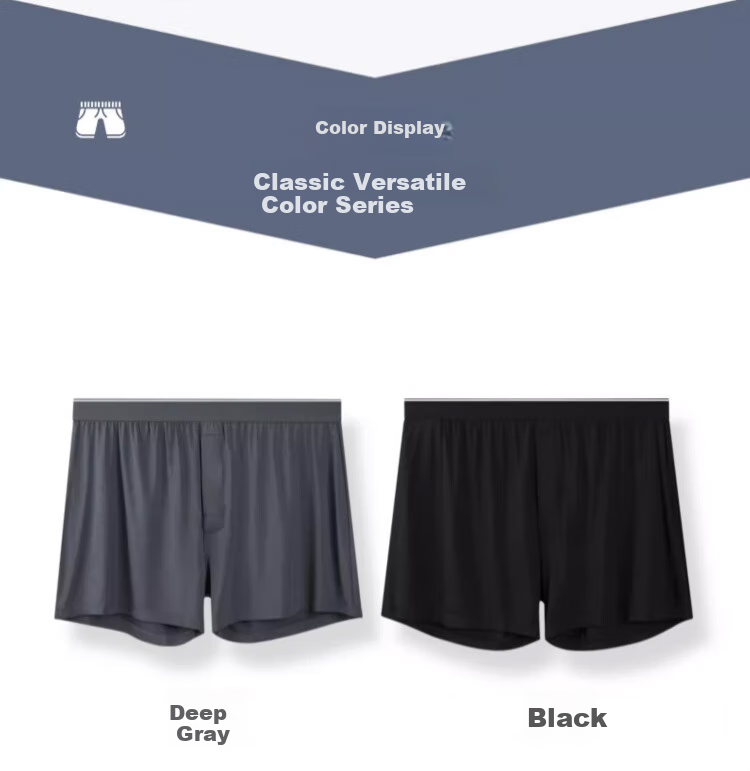 Zaishuo Father's Day Gift Men's Underwear Summer 60S Modal Loose Arlo Pants Comfortable Antibacterial Breathable Shorts 8