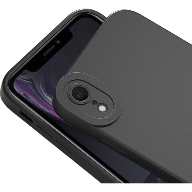 Чехол HOLDZU для Apple iPhone XR, силиконовый, противоударный, защита камеры, ультратонкий, графитовый черный