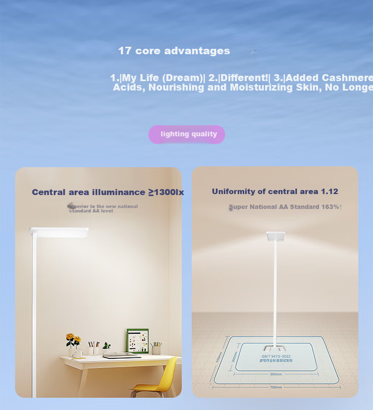 OPPLE Floor Eye Protection Lamp Full Spectrum Standing Study Desk Lamp Large Road Lamp Children's Student Reading Desk Lamp Yuetong 2