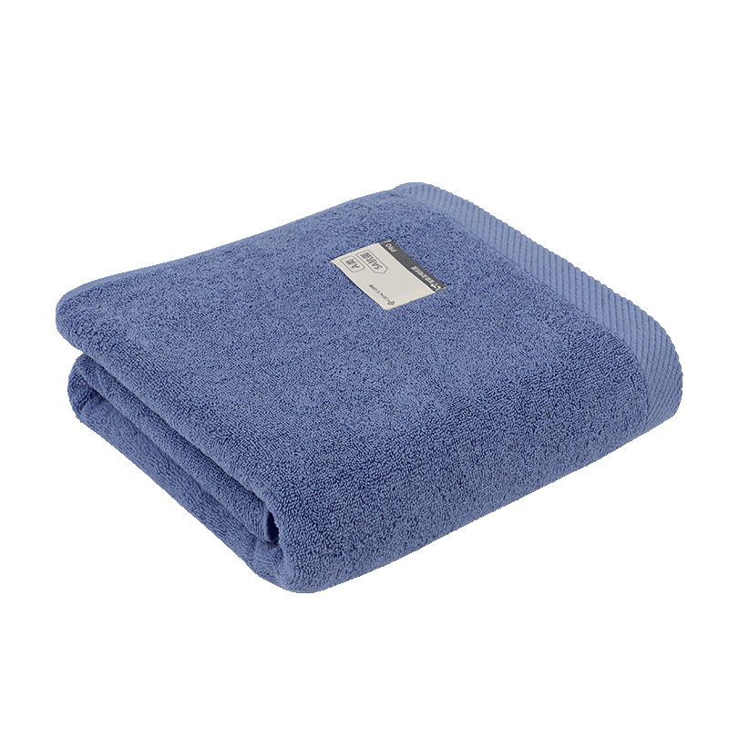 Grace 5A Antibacterial PRO Thick Pure Cotton Bath Towel for Men And Women, Thickened Shower Towel, Absorbent Quick-Drying Wrap Towel, Dark Blue, 450g