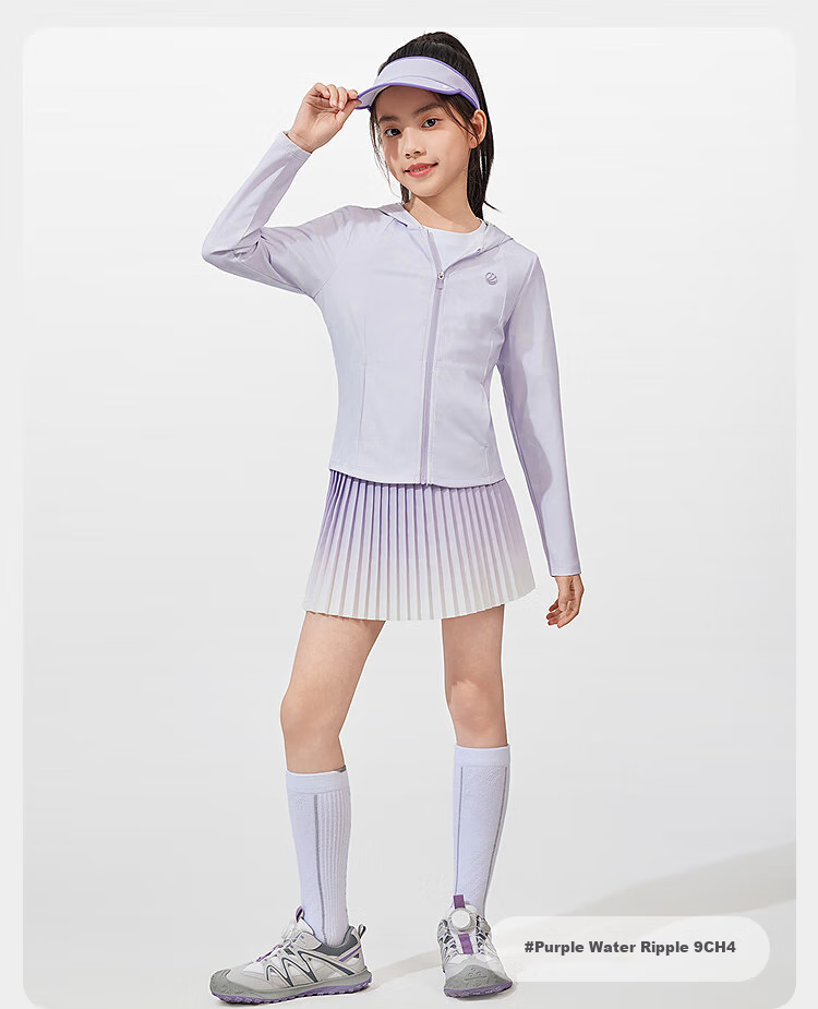 BOSIDENG Summer National Standard Original Yarn Sun Protection Clothing for Girls, UPF100+ UV-Resistant Trendy Outdoor Travel Jacket 16