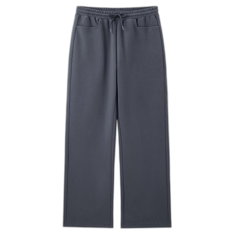 Giordano Women's Sweatpants with Flowy Glutinous Rice Fabric, Single Pocket Design, Elastic Waistband, Soft And Stretchy Long Pants 05414854