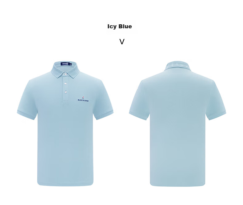 Navigare Small Sailboat Sports Outdoor Polo Shirt for Men, Summer Sweat-Free Cool-Feeling Short-Sleeve POLO Shirt 1325524565 M 36