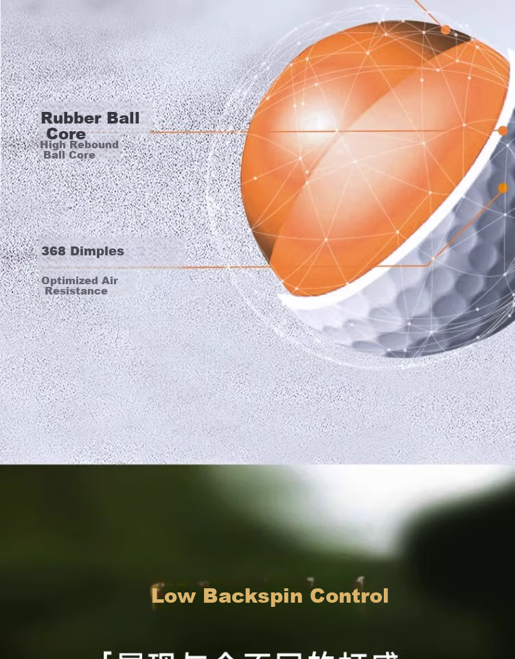 HONMA D1 Golf Ball, Double-Layer Practice Ball, Low Spin, Long Distance, Colorful 4