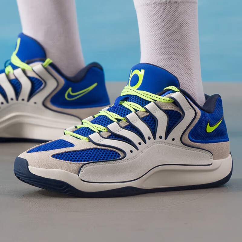 NIKE Men's Casual Shoes KD18 EP Sneakers HV1991-400 Blue/navy Blue, Size 41