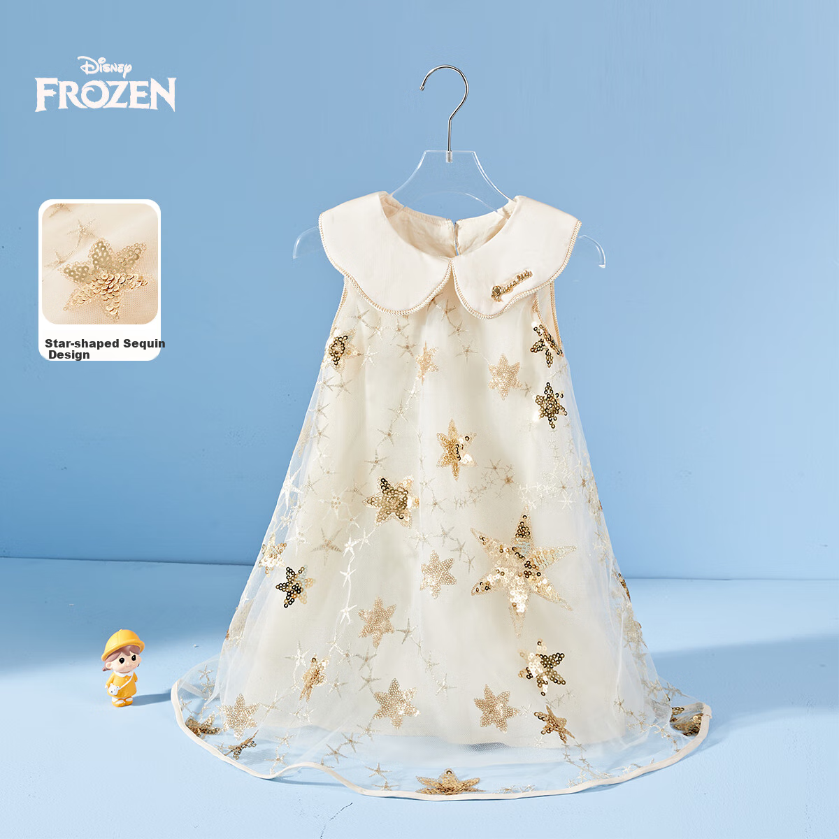Disney Elsa Girls' Princess Dress, Summer Children's Clothing, New Style for Summer 2026, Children's Dress