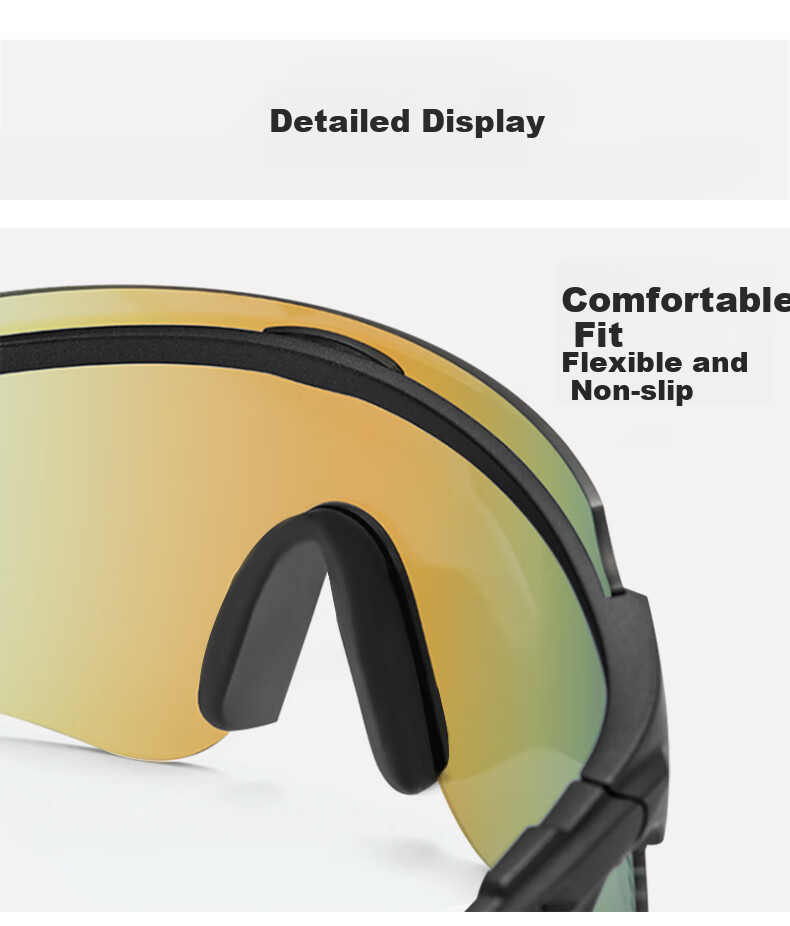 DRATRA Sunglasses, Bicycle Riding Glasses, Marathon Trail Running Glasses, Sports Eyewear, Windproof Outdoor Sunglasses 7