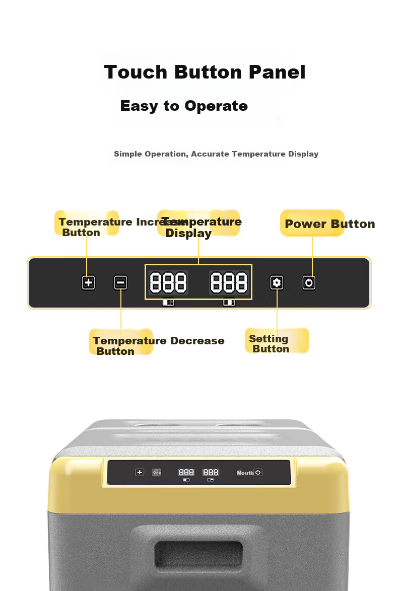 Alpicool Car Refrigerator with Compressor Cooling CLD55 Double-Door Freezer And Refrigerator for Self-Driving, Outdoor, And Home Use 12
