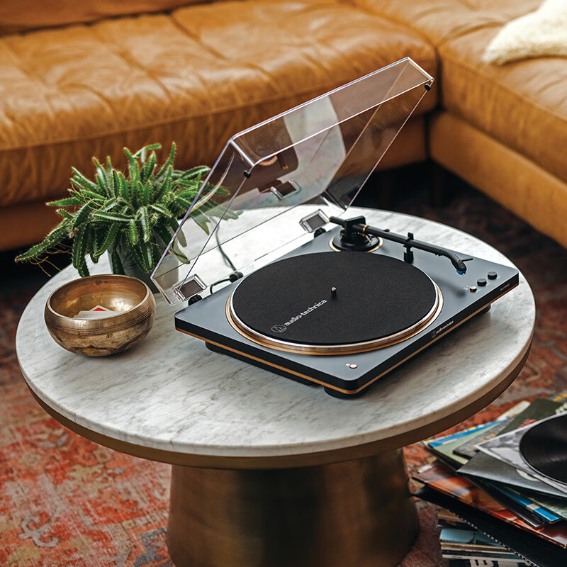 Audio-Technica AT-LP60X Vinyl Record Player Retro Turntable Black