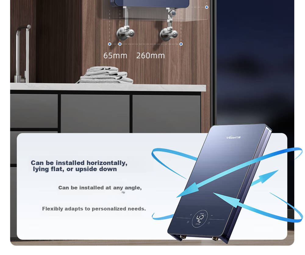 Vanward Instant Electric Water Heater Instant Heating Household Fast Heating Electric Water Heater Shower Water Heater Tankless Flow Water Heater 20