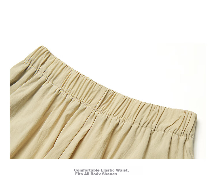 INMAN [Showroom Style] Lyocell Wide-Leg Pants, Summer 2026 Women's Casual Versatile Trousers, Apricot Color, Size M 4