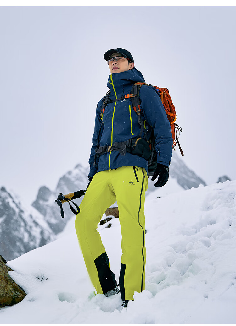 Pioneer Camp Hardshell Hiking Pants for Men, Durable Outdoor Windproof Waterproof Mountaineering Trekking Trousers with Breathable Long Pants 16