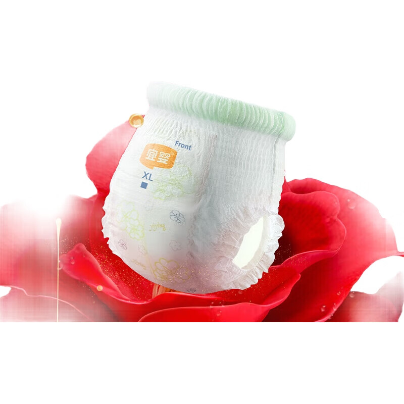 Подгузники-трусики Yiying Red Camellia, размер M (5-8 кг), 40 штук, ультратонкие, дышащие