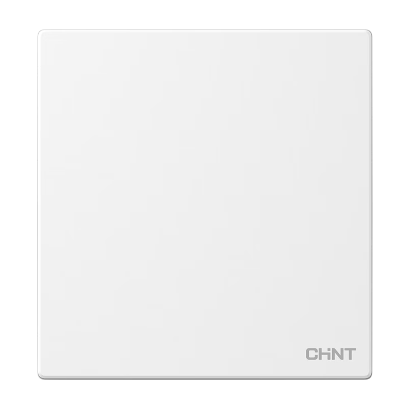 CHNT Switch Socket No-Paint Large Panel Socket Faceplate Flush Mount X1M One-Gang Single Control Rhombus White Matte