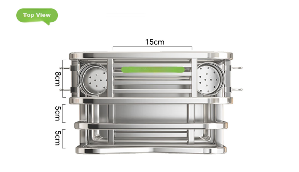 Shuaishi Kitchen Stainless Steel Knife Holder, Utensil Storage Rack, Cutting Board Organizer, Chopstick Cage, And Pot Lid Integrated Storage Rack 25