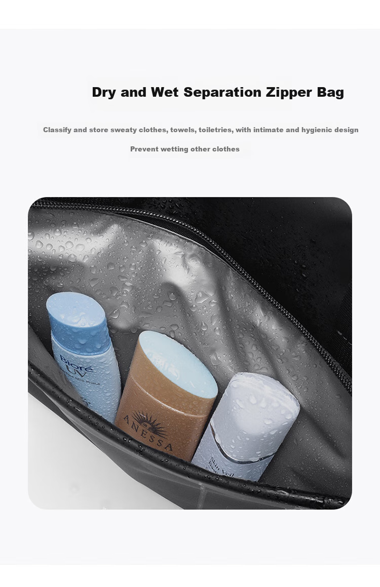 POLO Travel Bag for Men, Business Briefcase, Sports Gym Swimming Storage Bag, Wet And Dry Separation Large Capacity Luggage Bag 5