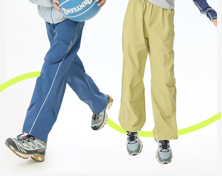 Onmygame Color Shell Pants Children's Lightweight Outdoor Long Pants Autumn Black 110 22
