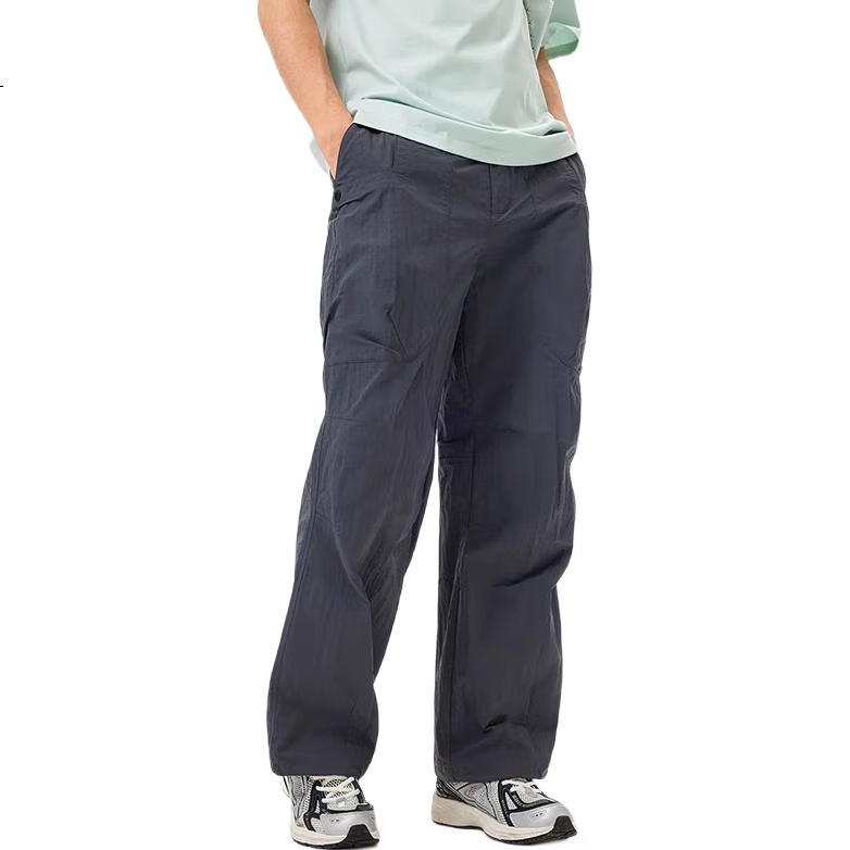 CAMEL Wang Junkai's Style, Outdoor Quick-Dry Ice-Feel Casual Pants for Men, Spring Loose Breathable Straight-Leg Casual Hiking Trousers
