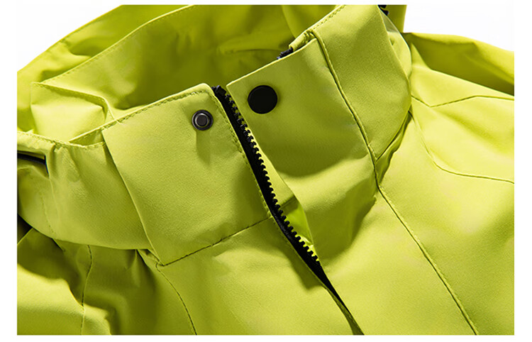 JEEP SPIRIT Men's Spring And Autumn Jacket, Casual Waterproof Sports Hiking Coat for Couples, Fluorescent Green, Size L 13