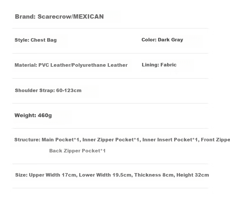 MEXICAN Printed Crossbody Bag, Shoulder Bag for Men, Casual Commuter Backpack, Chest Pack, Phone Bag, Messenger Bag, Birthday Gift for Me 12