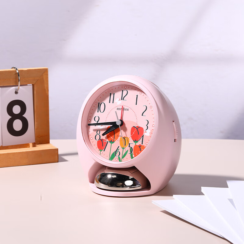 RHYTHM High School, Middle School And Elementary Student-Specific New Silent Night Light Cute Alarm Clock for Children Boys Simple Practical Wake-Up Device Powerful Alarm Clock Mid-Autumn Festival Gift