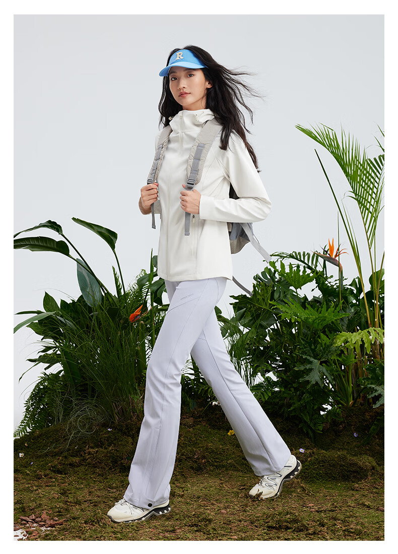 MOLY VIVI Women's Windproof And Waterproof Soft Shell Pants for Spring And Autumn, Lightweight Outdoor Casual Hiking Trousers for Petite Wome 18