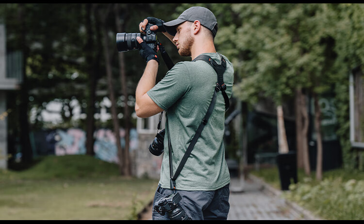 PGYTECH Camera Shoulder Strap Master Dual-Device Shoulder Strap Dandelion Camera Strap Wedding Photography Shoulder Strap Quick-Release Multi-Device Mounting Genuine Leather Midnight Black 5