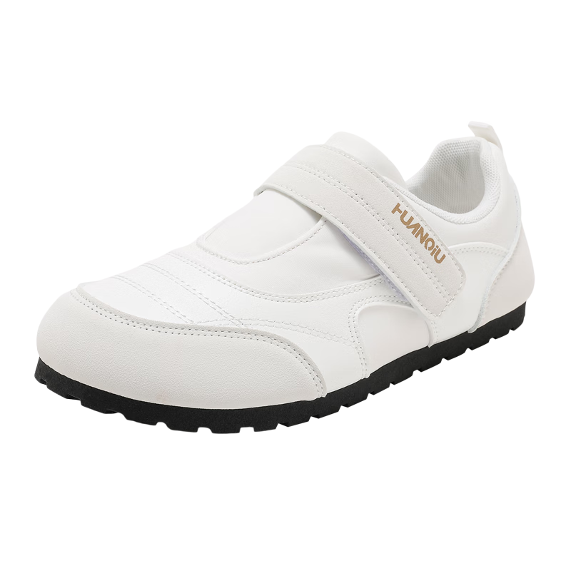 HUANQIU New Cloud Mary Jane Casual Versatile Sneakers Puff Shoes Nurse Shoes KMXFX80226-1 Beige Size 35